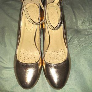 Rose Gold Strappy Heels